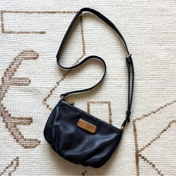 Marc by Marc Jacobs Classic Q Percy Crossbody Bag Black Gold - Picture 1 of 8